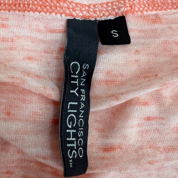 San Francisco City Lights Fav Tee T-Shirt in Melon Orange Size Small NEW - Picture 5 of 7